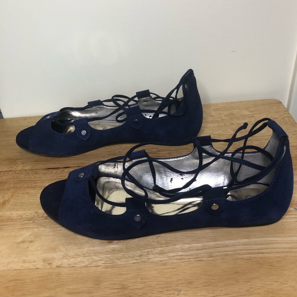 CARLOS SANTANA Lace Up Flats size 8 1/2